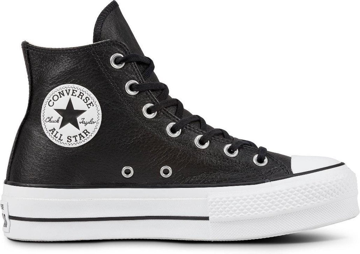 Converse - As Lift Hi - Sneaker hoog gekleed - Dames - Black/Black/White - Maat 35