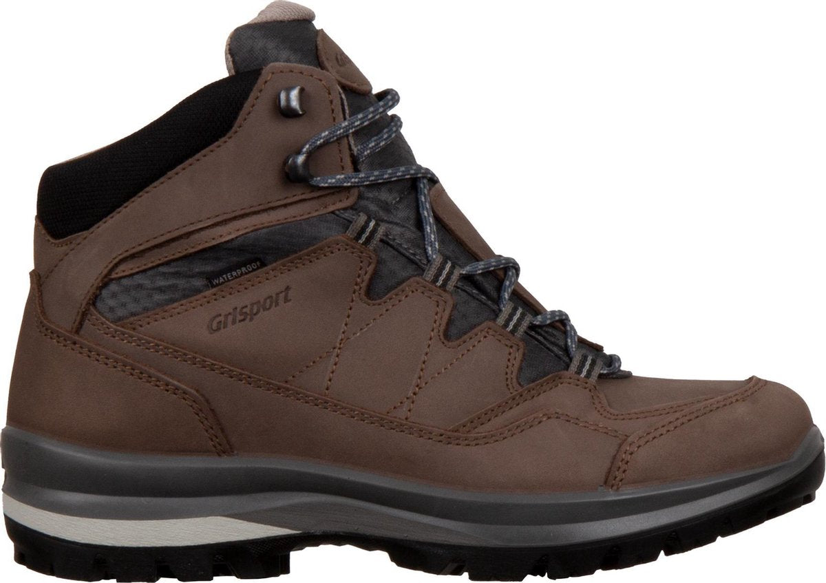 Grisport Bari Mid Wandelschoenen - Maat 38 - Vrouwen - donker bruin/donker grijs