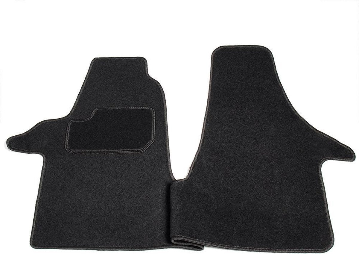 Automatten op maat - zwart stof - geschikt voor Volkswagen Transporter T5 en T6 vanaf 2003