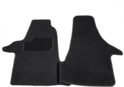 Automatten op maat - zwart stof - geschikt voor Volkswagen Transporter T5 en T6 vanaf 2003