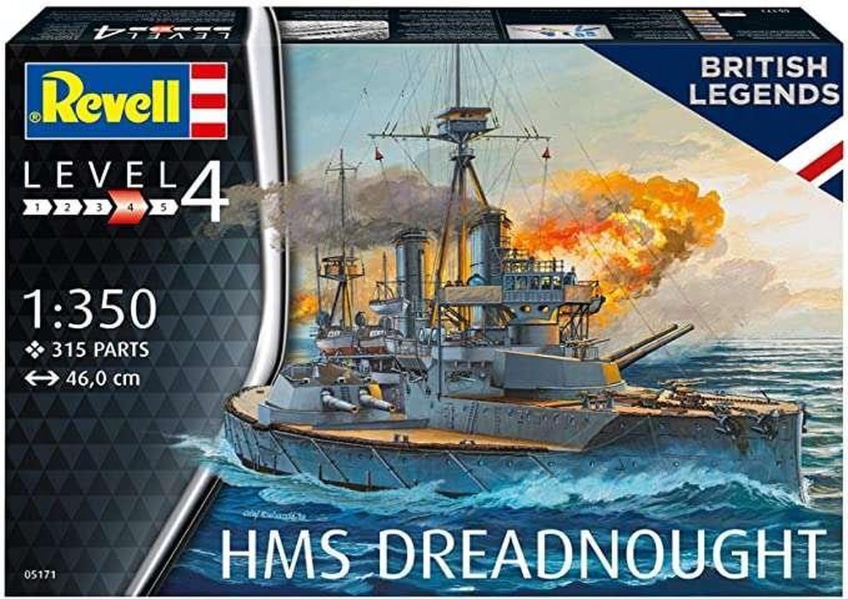 1:350 Revell 05171 HMS Dreadnought Ship Plastic kit