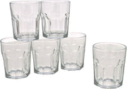 24x  Stuks waterglazen/drinkglazen transparant 256 ml - Glazen - Drinkglas/waterglas/tumblerglas