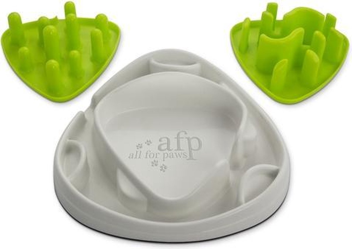 AFP - Interactieve voerbak - Anti schrok - Uitdagend voeren en spelen - Voerbak voor honden - 28x28x8cm