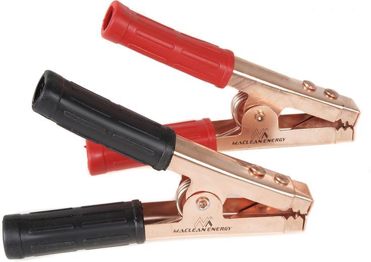 2 stks R / B Maclean MCE 37 Klemmen - ROOD en ZWART Maclean Energy MCE37