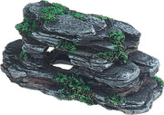 Aquarium decoratie Rotsplateau met Mos - 17 x 8 x 8 cm