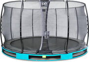 Inground trampoline EXIT Elegant - ø366cm met Economy veiligheidsnet - blauw