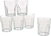 12x  Stuks waterglazen/drinkglazen transparant 256 ml - Glazen - Drinkglas/waterglas/tumblerglas