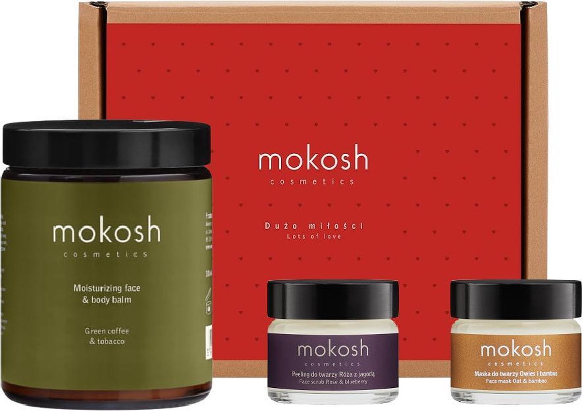 Mokosh | Face & Body Set Mrs & Mr | Natuurlijke Huidverzorgings Geschenkset | Gift Set | Natuurlijke Cosmetica Cadeauset voor haar | Cadeaupakket | Verjaardag cadeau vrouw | Leuk Verwenpakket voor Haar | Lichaam & Gezicht