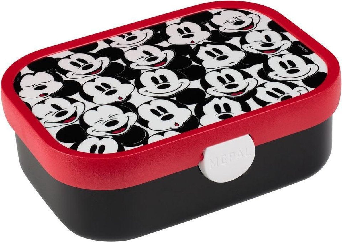 Lunchbox - Mickey Mouse - Mepal - In cadeauverpakking met gekleurd lint
