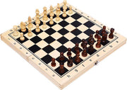Luxe Houten Schaakbord - Magnetische Schaakbord - Professionele Inklapbare Schaakbord – 34x34cm