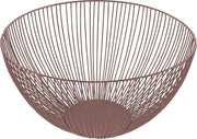 Point-Virgule - Wire - Fruitschaal - Fruitmand - Metaal – Oud roze ø 25 cm H 14cm