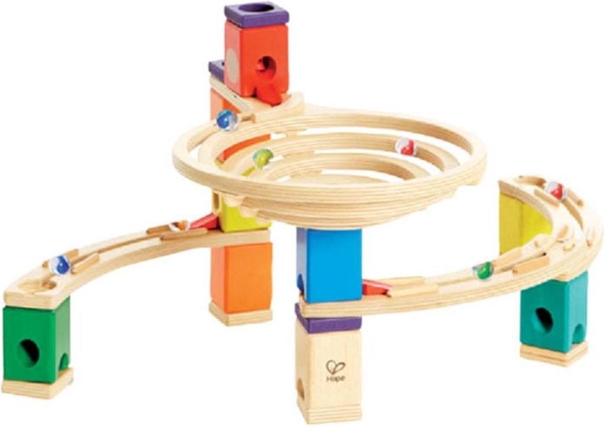 Hape Houten Knikkerbaan Basisset Roundabout - Hout
