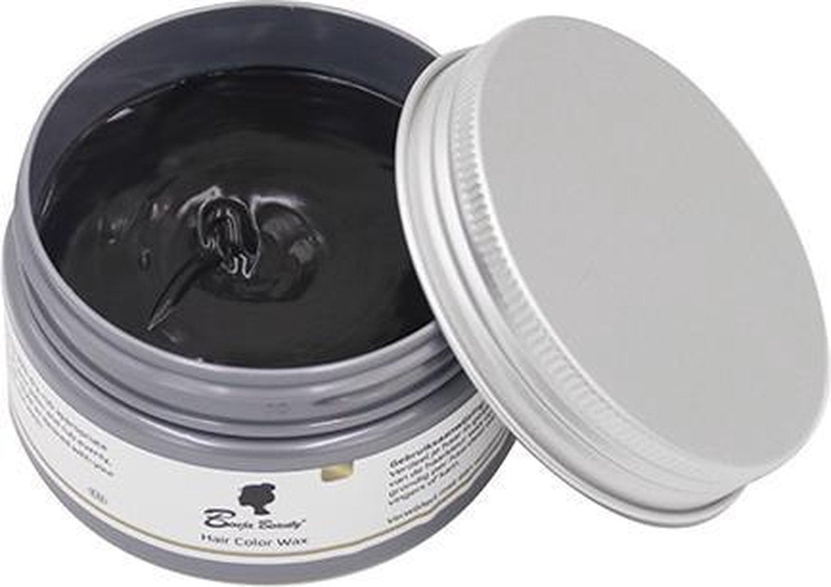BenjaBeauty® Haarwax|Haarverf|Tijdelijk haarkleur verandering|Carnaval|Cosplay|Haarcrème|Zwart