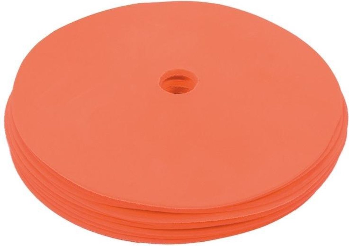 Vloermarkering set schijven | Oranje | 10 stuks | Cawila | Anti-slip