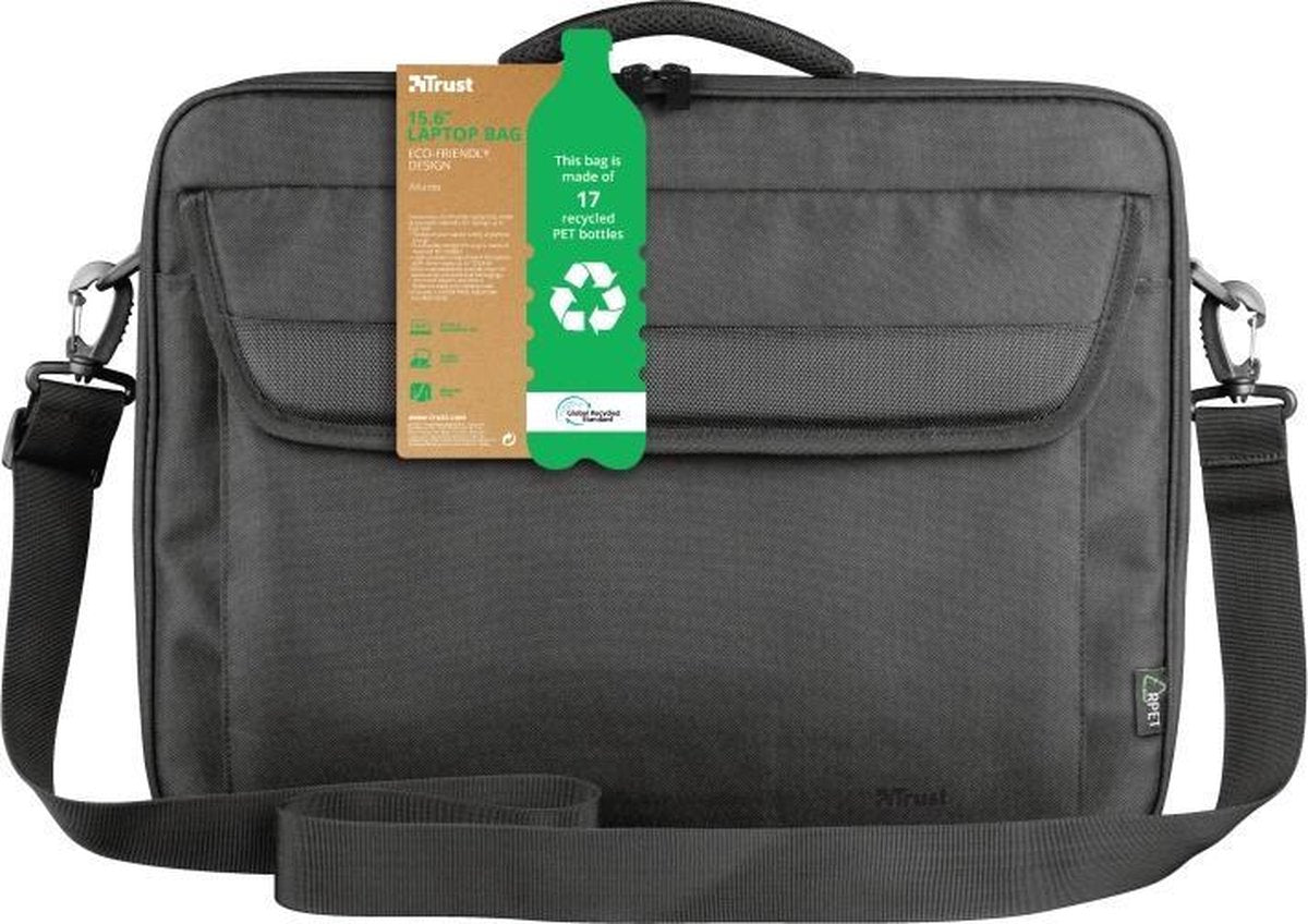 Trust Atlanta Laptoptas - Milieuvriendelijk - Gerecycled materiaal -15