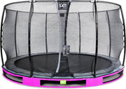 Inground trampoline EXIT Elegant - ø366cm met Economy veiligheidsnet - paars