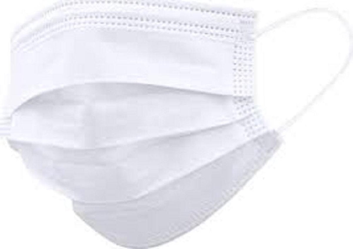 10 Witte Mondkapjes - 3-Laags Mondkapje - Niet Medisch Mondkapje - Face mask - Mouth mask - Mondmasker - Mondkapje Zwart - Mondkapje Wit - Mondkapje Roze - Mondkapje Blauw - Wegwerp Mondkapje - Geschikt voor OV -