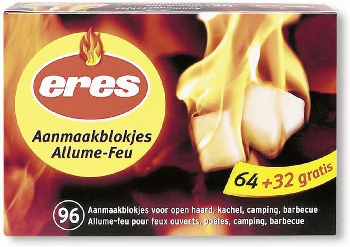 Eres Haardhout Klassiek aanmaakblokje - 96 stuks