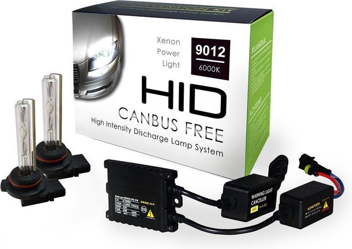 Canbus HID-Xenon Set HIR2 (9012) 6000K AC Slim-Ballast