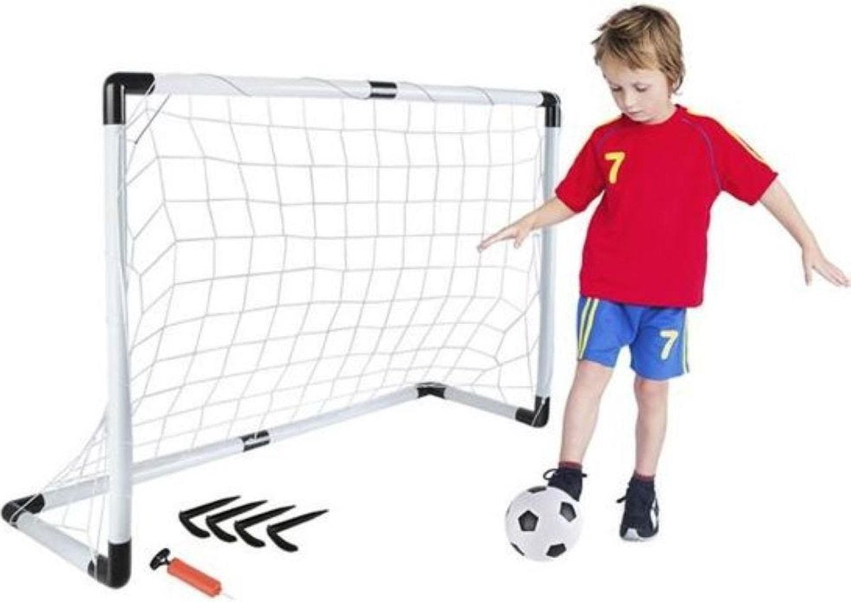 Voetbal goal - voetbaldoel - 116 x 79 x 32 - incl. voetbal en pomp + haringen