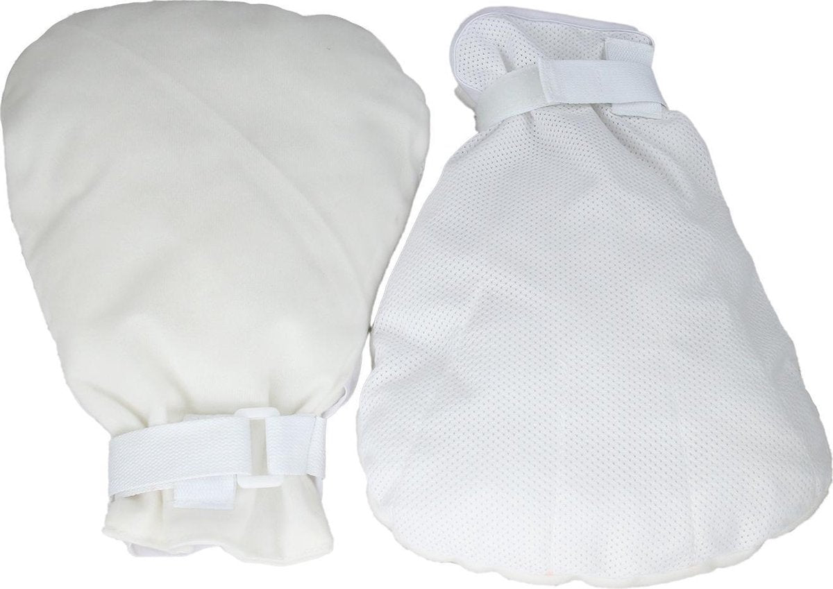 OBBOmed - bescherm handschoenen - beschermd handen bij verwondingen of aandoeningen - per paar - kleur wit - MB 1290N