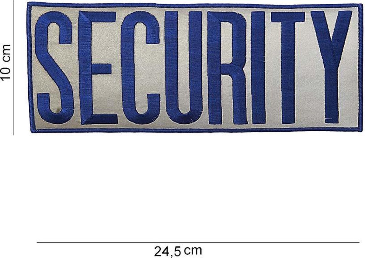 Embleem stof Security extra groot stof