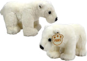Earth Collection Pluche knuffelbeer Ijsbeer 25cm - 1 stuk