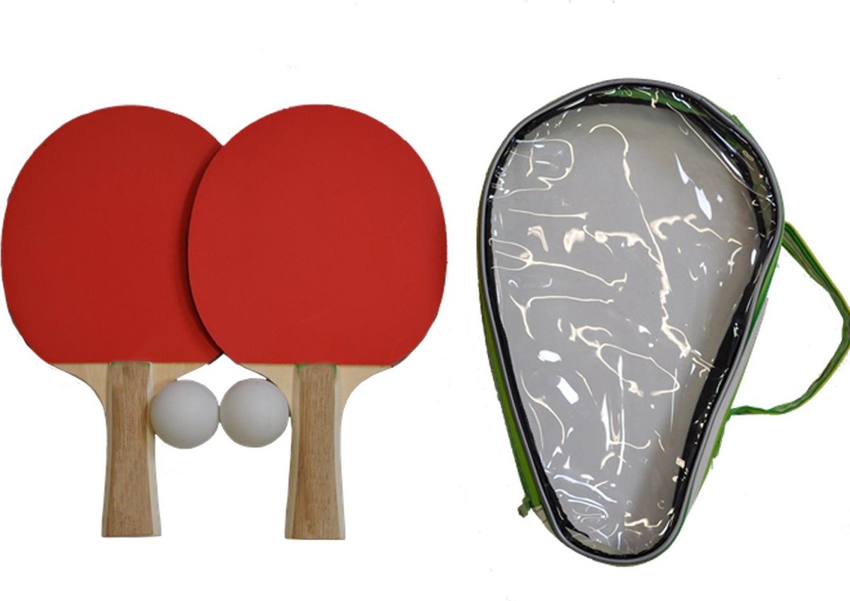 Tafeltennis -  tafeltennisset-  tafeltennis set Sports Active met 2 ballen