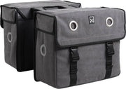 Willex canvas Dubbele Fietstas - 52 liter - Grijs