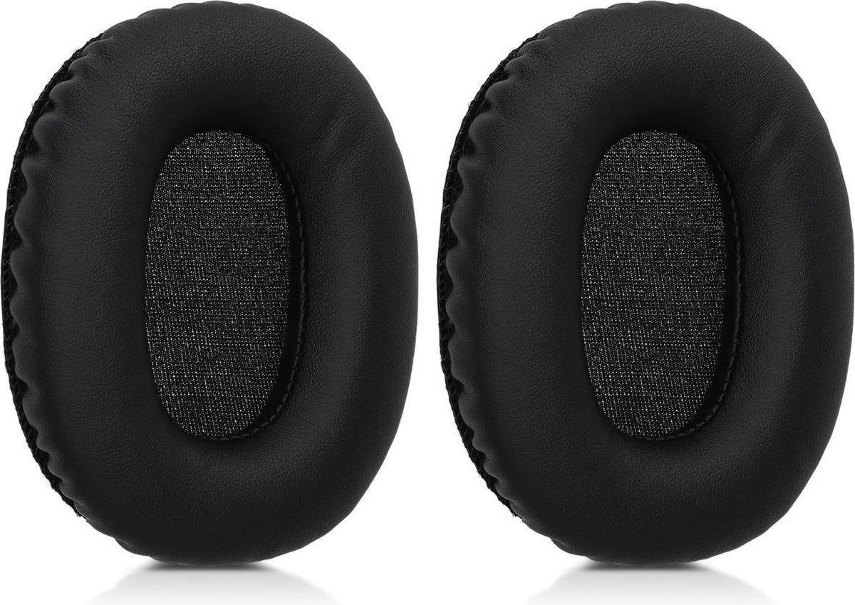 kwmobile 2x oorkussens voor Marshall Monitor koptelefoons - imitatieleer - voor over-ear-koptelefoon - zwart