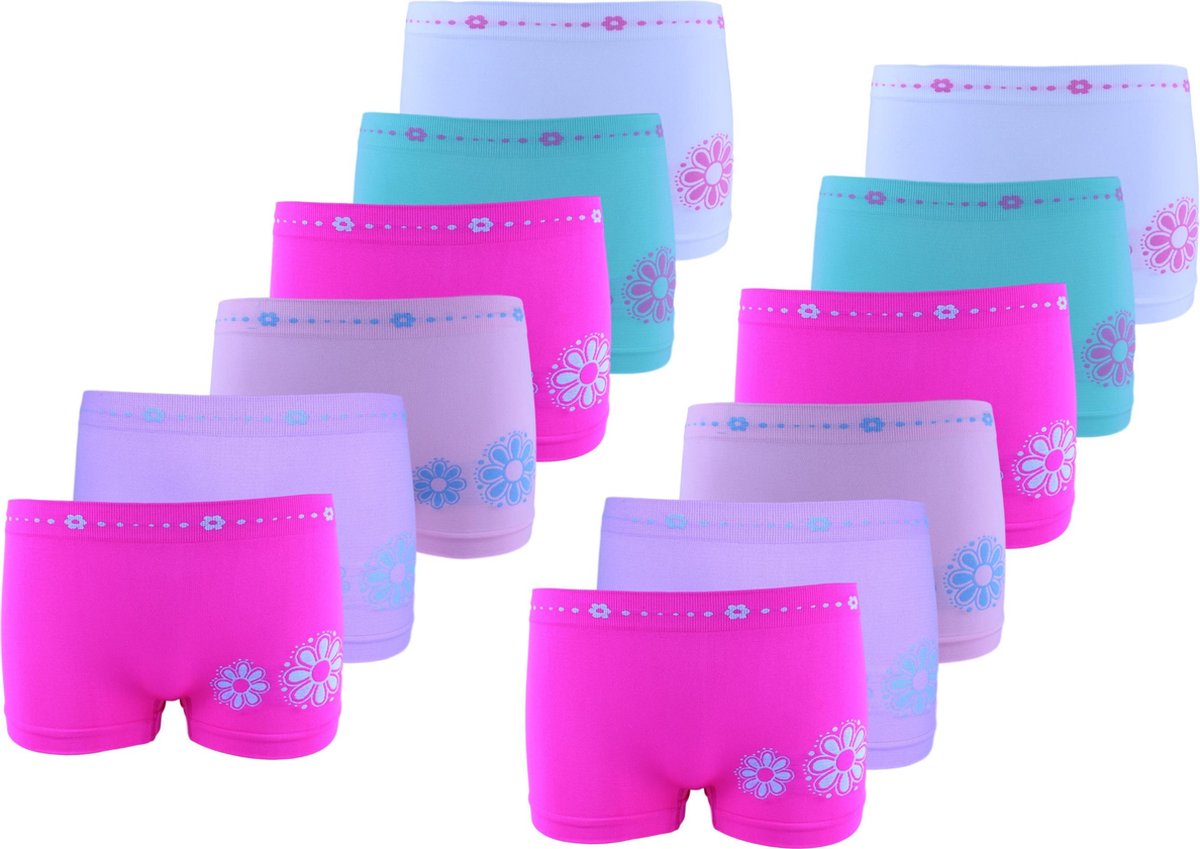 Meisjes ondergoed 2000 - Microfiber dames panty - VOORDELIGE 12 PACK 104/116