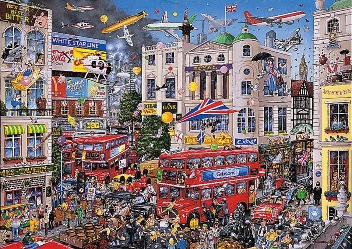 Gibsons puzzel I Love London - 1000 stukjes