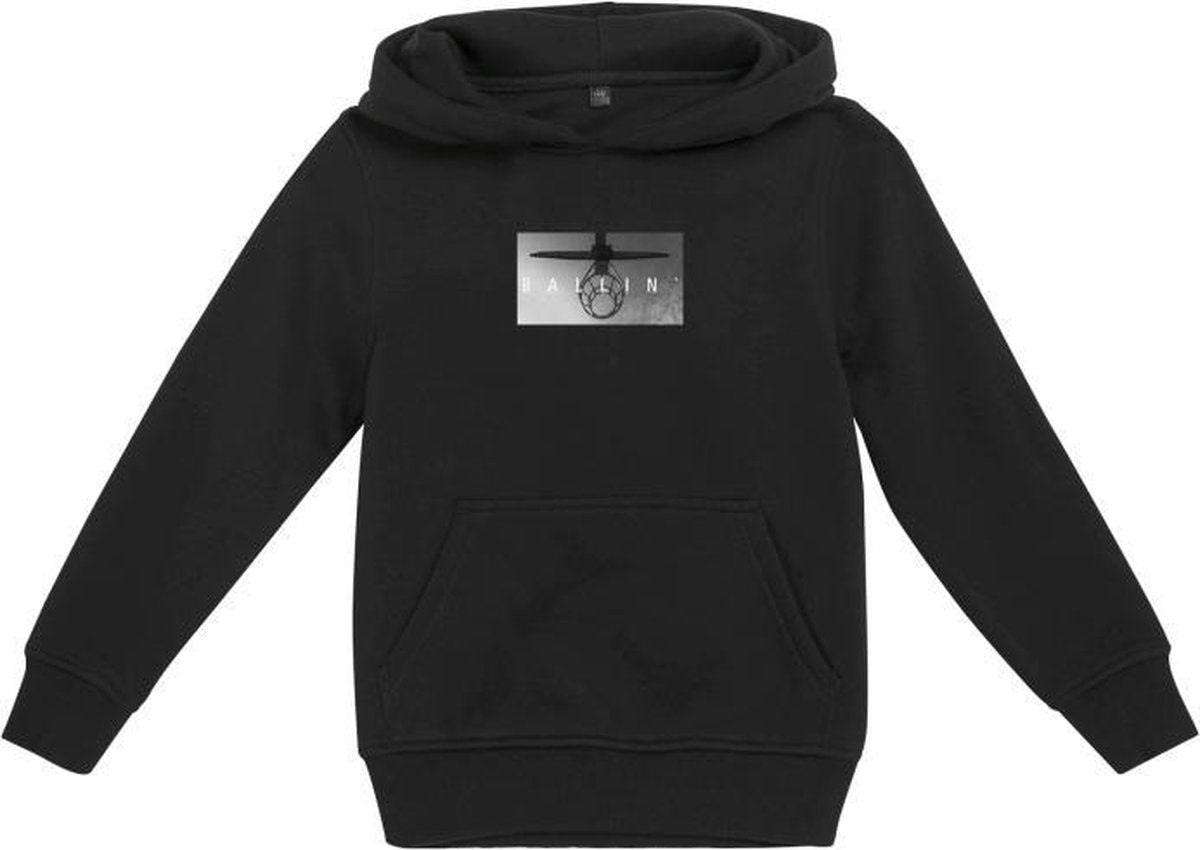 Urban Classics Kinder hoodie/trui -Kids 122- Ballin Zwart
