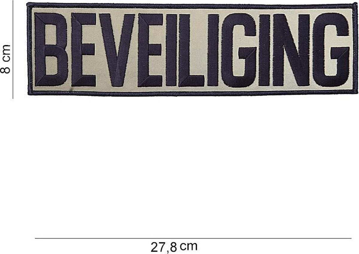 Embleem Beveiliging groot stof