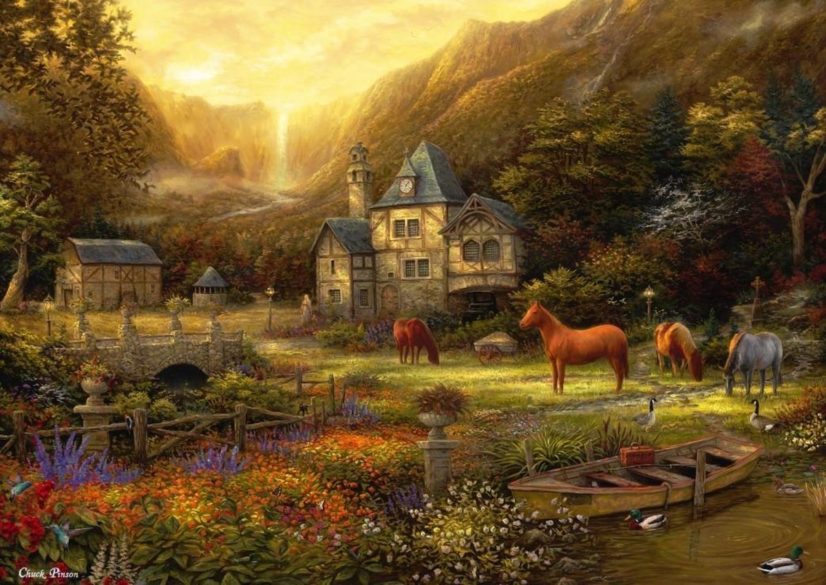 Legpuzzel -  1000 stukjes - The Golden Valley