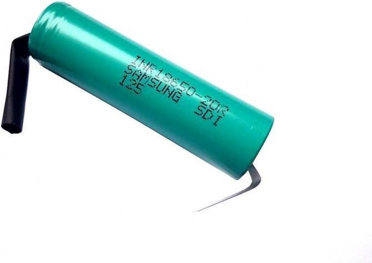 1 Stuk Samsung INR18650-20R 22A 2000mAh U-Soldeerlippen