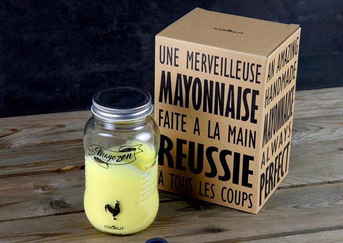 Cookut Mayozen Mayonaiseshaker - Incl 1 Shakebal - Transparant