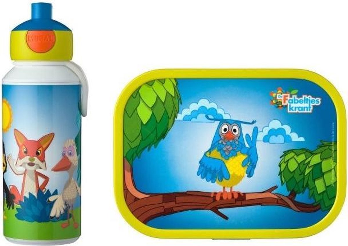 Mepal Campus Lunchset - pop-up drinkfles en lunchbox - Fabeltjeskrant