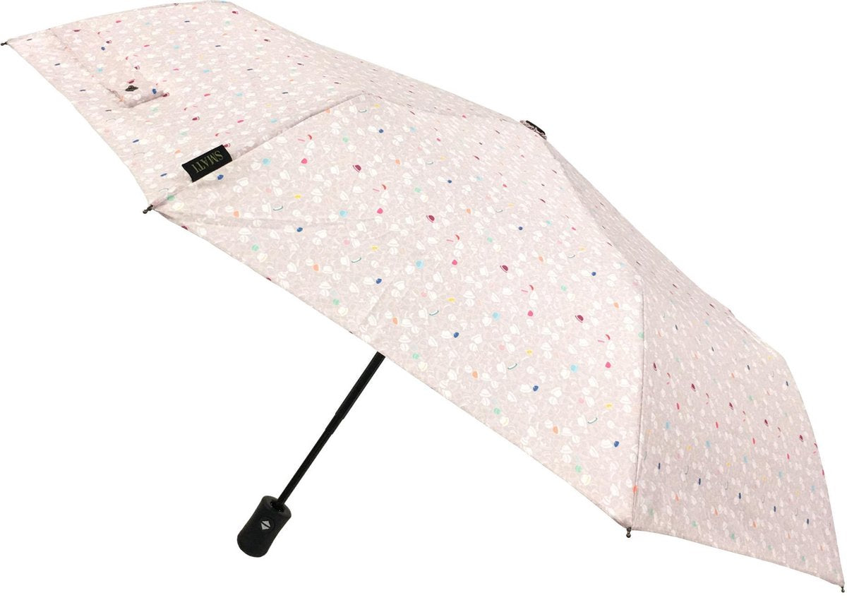 Smati Magritte  Opvouwbare Stormparaplu - Compact Auto - Auto Open/Dicht - ø 96 cm - Magritte   Roze