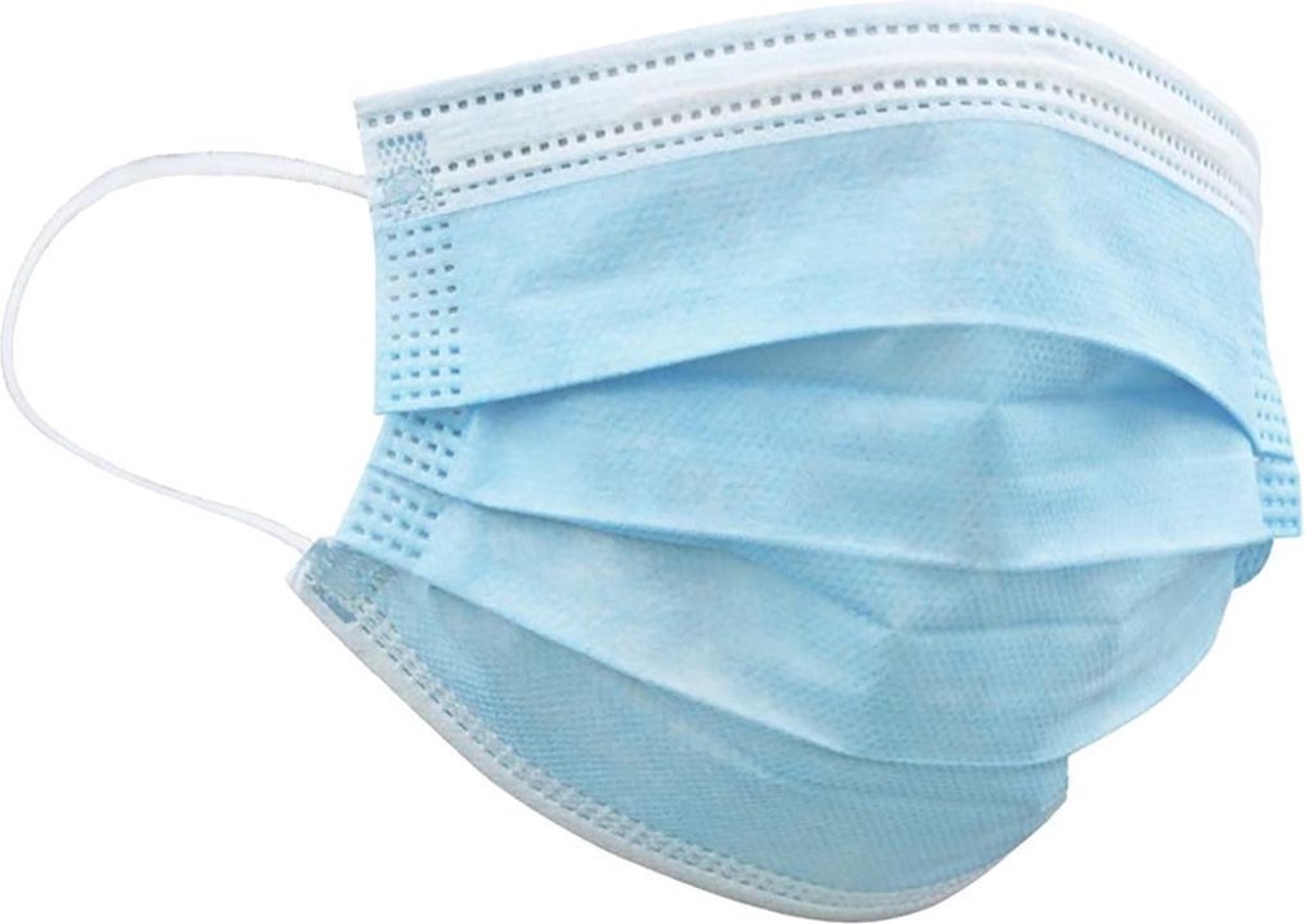 Mondkapje Wegwerp Mondmasker Mondkapje Wegwerp Mondkapjes Niet Medisch Universeel Blauw - 1x