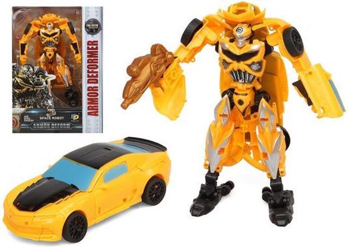Transformeerbare Super Robot Armor Deformer Geel