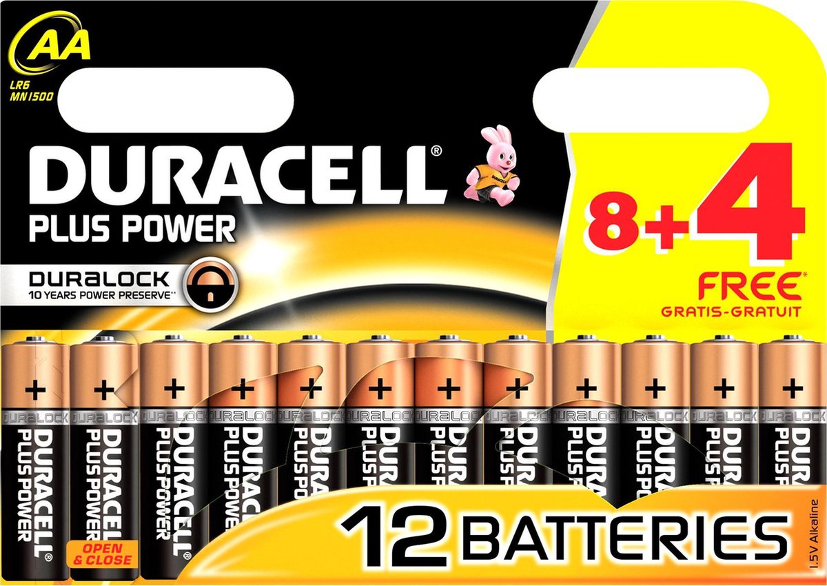 Duracell AA Plus Power Batterijen
