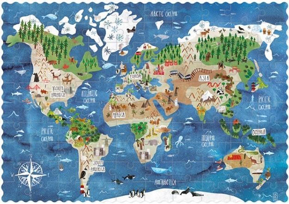 Pocket puzzel discover the world 6+ jaar - Londji