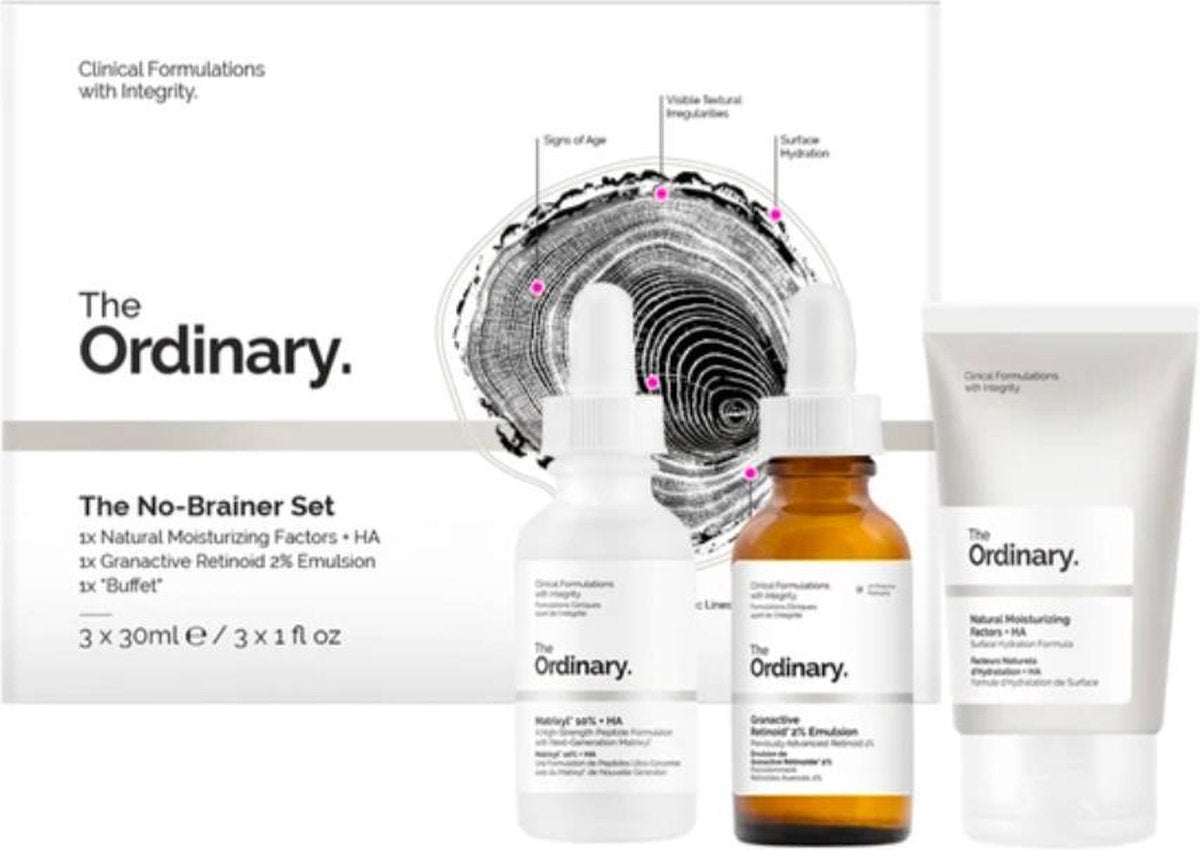 The Ordinary The No Brainer Set - Limited Edition verzorgingsset - Hydratatie - Anti-rimpel -  Best Sellers - Vegan - Cadeau Tip!