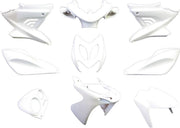 Plaatset Yamaha Aerox tot bj. 2014 9 delig mat wit