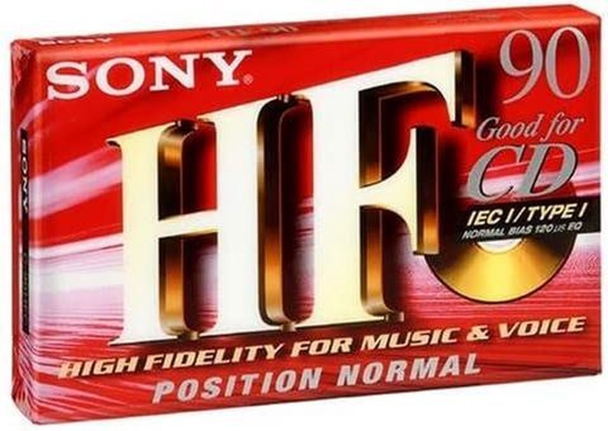SONY HF 90 - AUDIO TAPE (CASSETTE BANDJE) - 90 MIN (2 X 45)