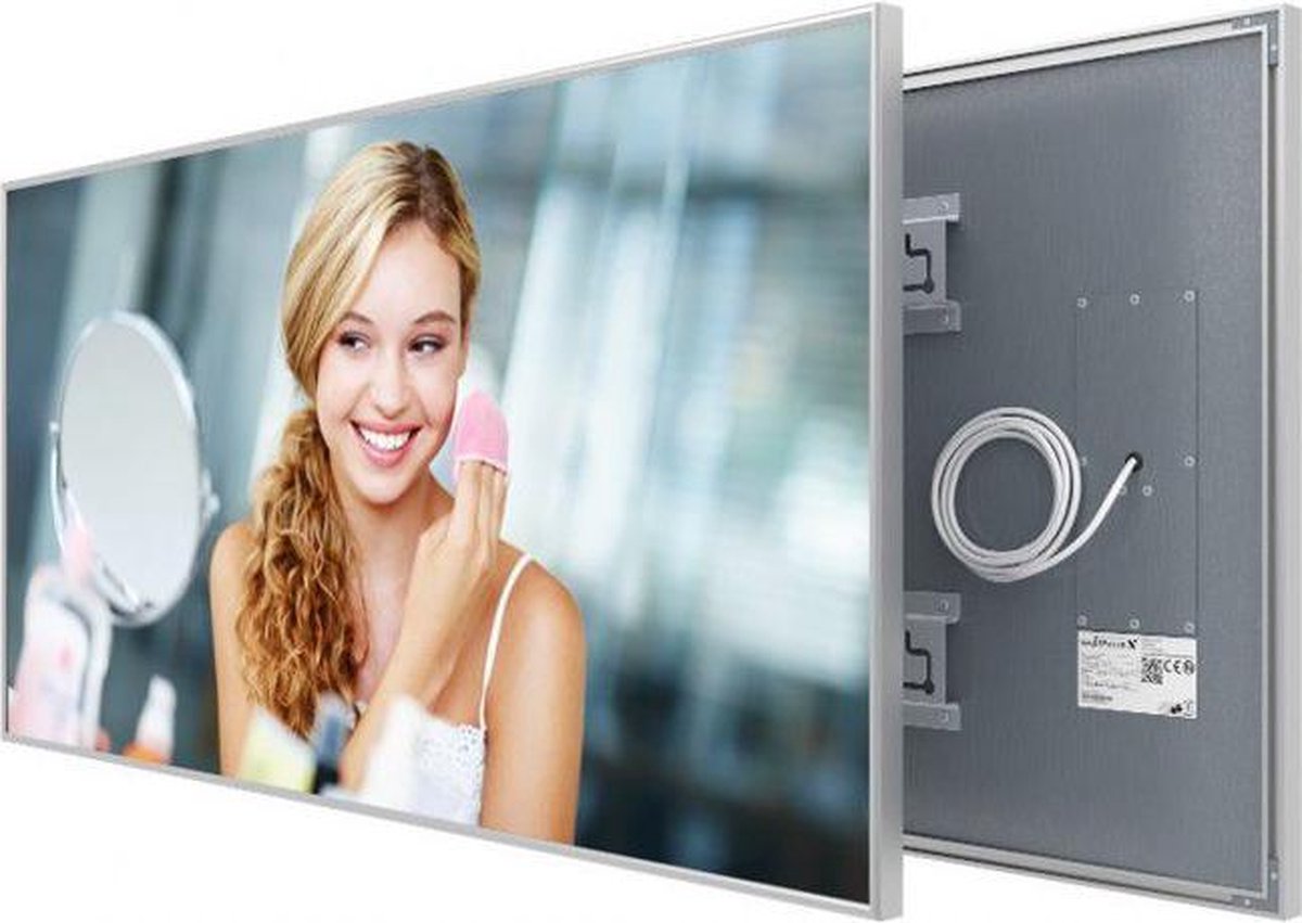 Welltherm 780 Watt Spiegel infrarood verwarmingspaneel met frame