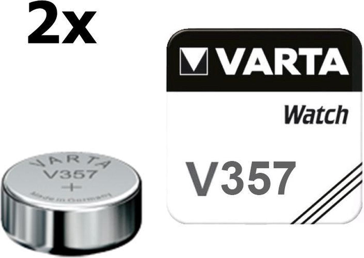 2 Stuks - Varta V357 145mAh 1.55V knoopcel batterij