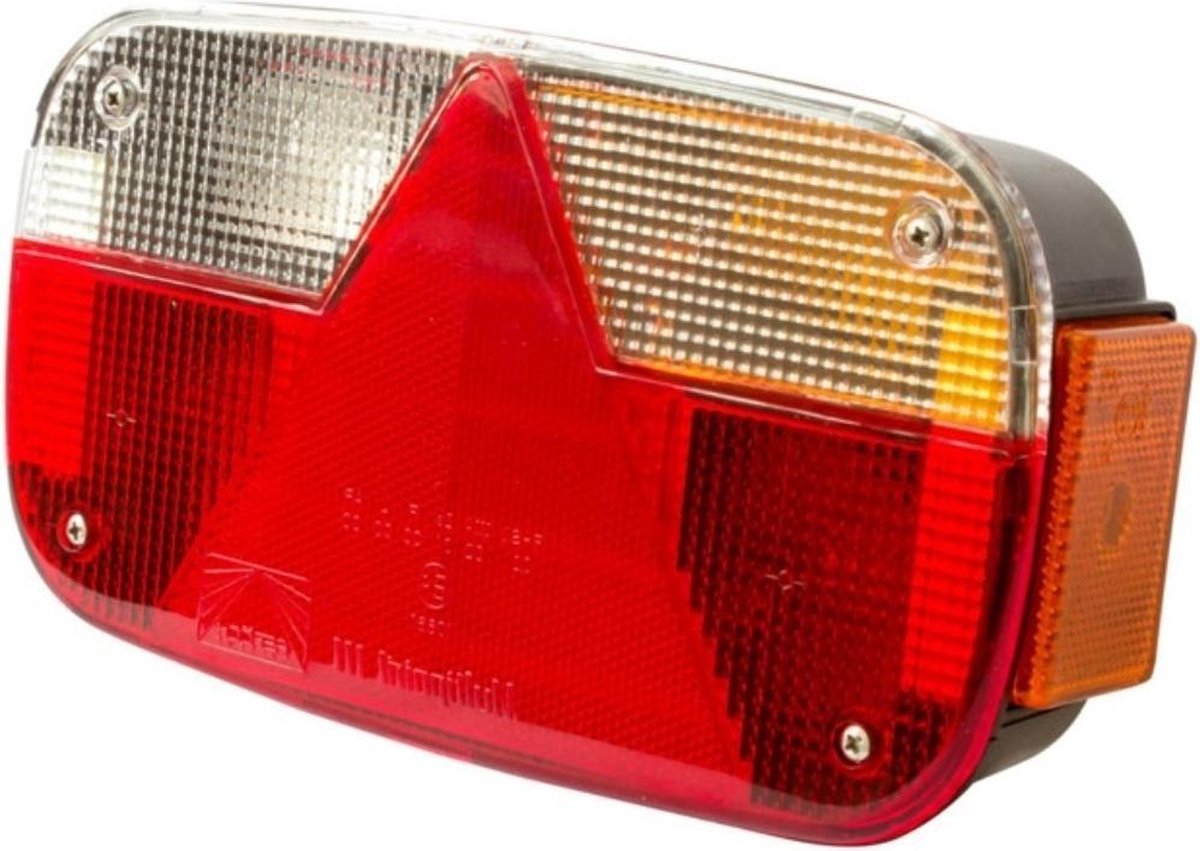 Multipoint 3 achterlicht rechts 8 polig - 244x138x60 mm - voorzien van Aspöck connector aansluiting