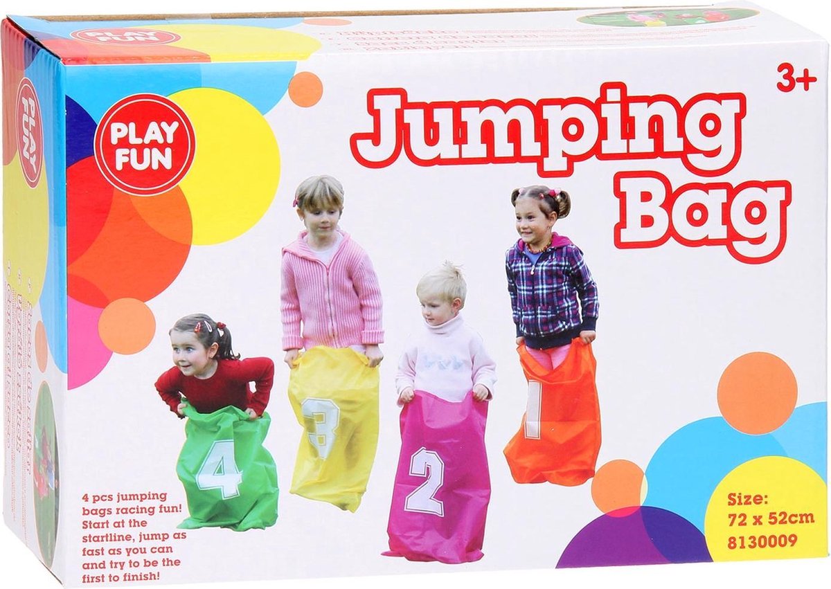 Jumping Bags Includes 4 Numbered Colorful Bag /Outdoor Toys